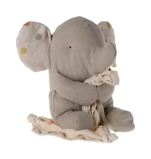 Janie and Jack Baby Accessories-Lullaby Friends, Elephant - iron grey