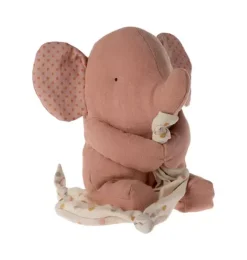 Janie and Jack Baby Accessories-Lullaby Friends, Elephant - old rose