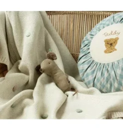 Janie and Jack Stuffed Animals-Lullaby friends, Mouse rattle - light umber