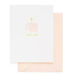 Janie and Jack Stationery-Make a Wish Birthday Card multi