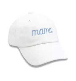 Janie and Jack Adult Accessories-Mama Baseball Hat white