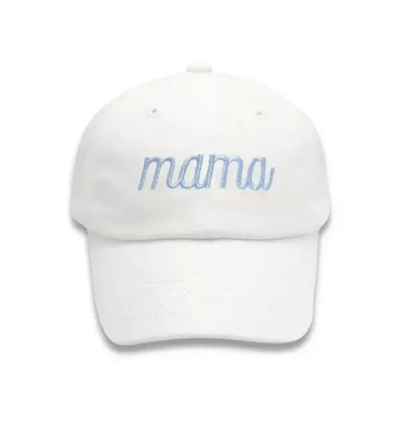 Janie and Jack Adult Accessories-Mama Baseball Hat white