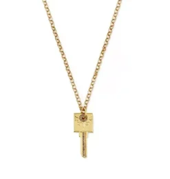 Janie and Jack Jewelry|Adult Accessories-MAMA Compass Key Necklace gold