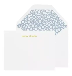 Janie and Jack Stationery-Many Thanks, Floral Greeting Card multi
