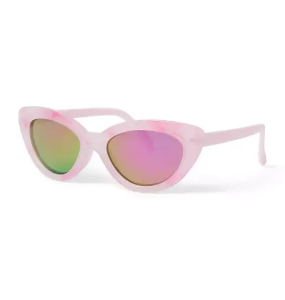 Janie and Jack Sunglasses|Accessories-Marbled Cat Eye Sunglasses marbled pink