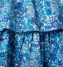 Janie and Jack Dresses-Margaret Annie Dress Made With Liberty Fabric blue margaret annie floral