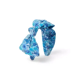 Janie and Jack Hair-Margaret Annie Headband Made With Liberty Fabric blue margaret annie floral