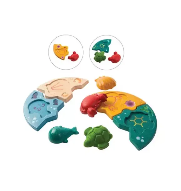 Janie and Jack Development Toys-Marine Puzzle multi