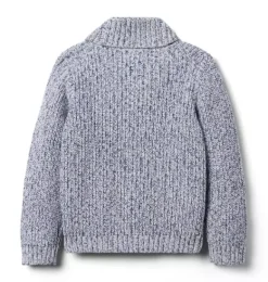 Janie and Jack Sweaters & Sweatshirts-Marled Shawl Collar Cardigan merchant marine