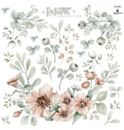 Janie and Jack Wallpaper-Meadow Flowers Pastel Wall Decal Set multi