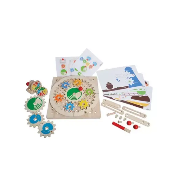 Janie and Jack Development Toys-Mechanical Gear Set multi