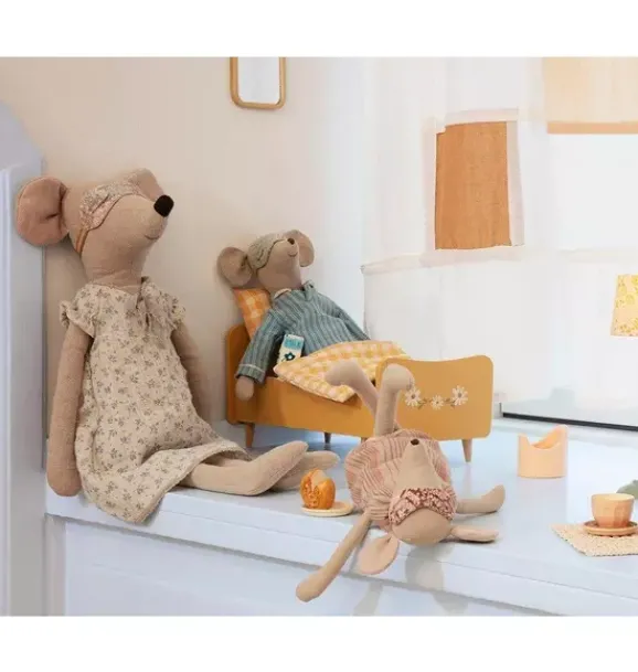 Janie and Jack Stuffed Animals-Medium Mouse in Pyjamas multi