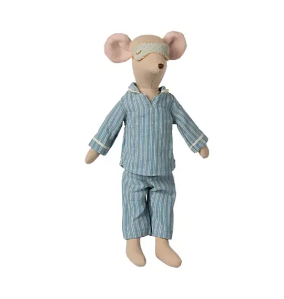 Janie and Jack Stuffed Animals-Medium Mouse in Pyjamas multi