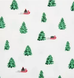 Janie and Jack Family Matching Pajamas|Pajamas-Men's Good Night Pajama In Holiday Tree jet ivory holiday tree