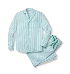 Janie and Jack Adult Pajamas|Petite Plume-Men's Pajama Set in emerald ticking