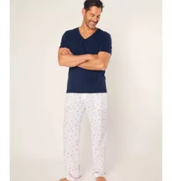 Janie and Jack Adult Pajamas|Petite Plume-Men's Twill Pants in coastal charms