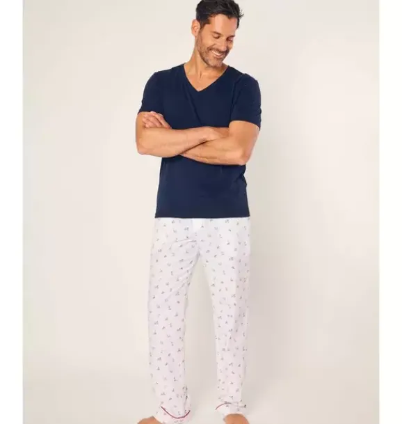 Janie and Jack Adult Pajamas|Petite Plume-Men's Twill Pants in coastal charms