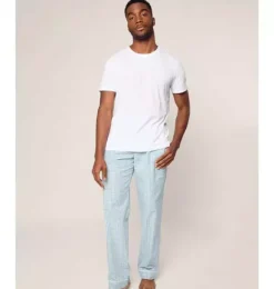 Janie and Jack Adult Pajamas|Petite Plume-Men's Twill Pants in spring gingham