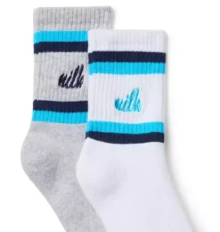 Janie and Jack Socks-Milk Bar x Sock 2-Pack white and black sesame heather