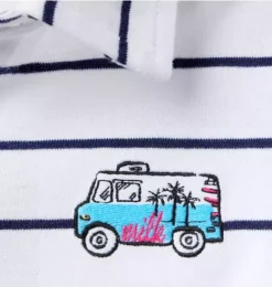 Janie and Jack Polos-Milk Bar x Striped Polo white stripe