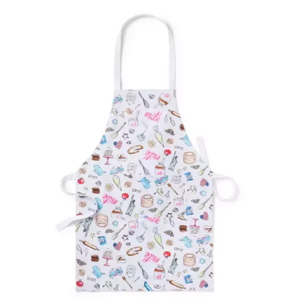 Janie and Jack Hats & Gloves-Milk Bar x Kid Apron white treats