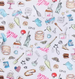 Janie and Jack Hats & Gloves-Milk Bar x Kid Apron white treats