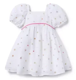 Janie and Jack Dresses-Milk Bar x Just Desserts Dress white treats