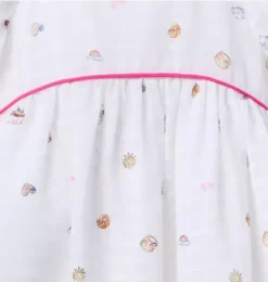 Janie and Jack Dresses-Milk Bar x Just Desserts Dress white treats