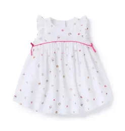 Janie and Jack Online Exclusives|Dresses-Milk Bar x Just Desserts Baby Dress white treats