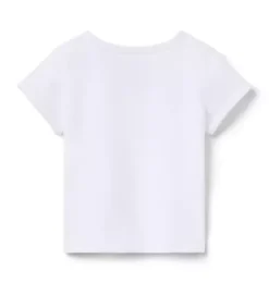 Janie and Jack Short Sleeve Tops-Milk Bar x Ice Cream Tee white