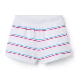 Janie and Jack Skirts & Shorts-Milk Bar x Striped Short white stripe
