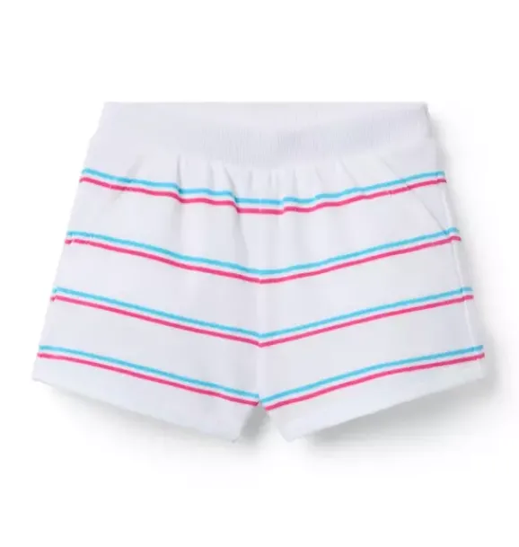 Janie and Jack Skirts & Shorts-Milk Bar x Striped Short white stripe