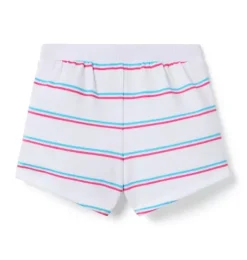 Janie and Jack Skirts & Shorts-Milk Bar x Striped Short white stripe