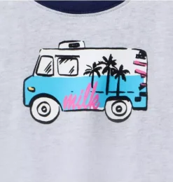 Janie and Jack Tees-Milk Bar x Van Tee black sesame heather
