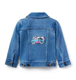 Janie and Jack Jackets & Coats|Jackets & Coats-Milk Bar x Denim Trucker Jacket meridian medium wash