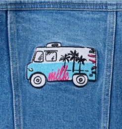 Janie and Jack Jackets & Coats|Jackets & Coats-Milk Bar x Denim Trucker Jacket meridian medium wash
