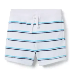 Janie and Jack Shorts-Milk Bar x Striped Short white stripe