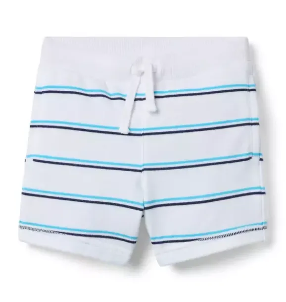 Janie and Jack Shorts-Milk Bar x Striped Short white stripe