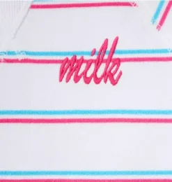 Janie and Jack Sweaters & Sweatshirts-Milk Bar x Striped Sweatshirt white stripe