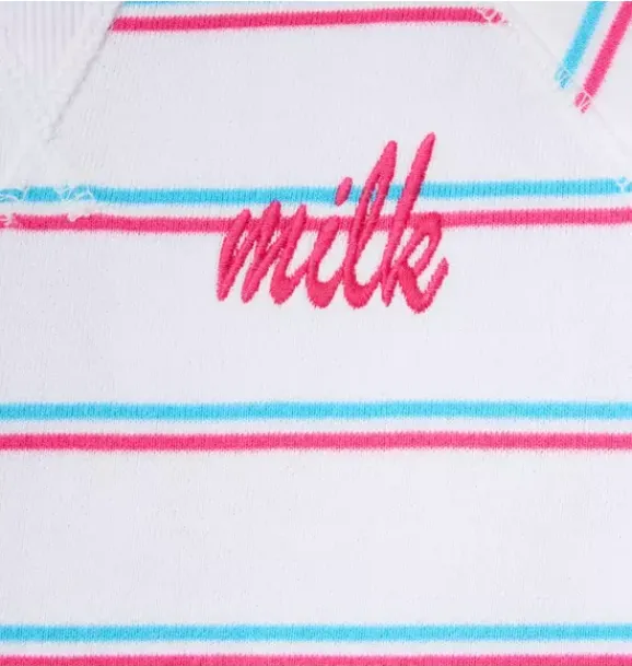 Janie and Jack Sweaters & Sweatshirts-Milk Bar x Striped Sweatshirt white stripe