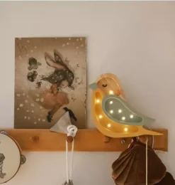 Janie and Jack Lighting-Mini Bird Lamp denim/blue