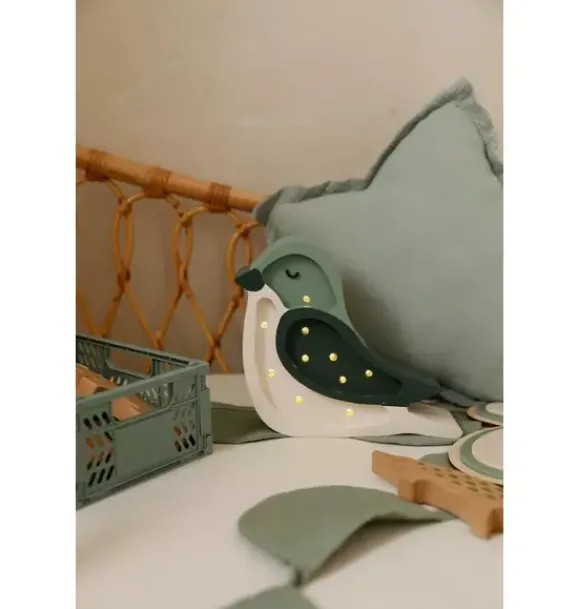 Janie and Jack Lighting-Mini Bird Lamp pistachio cream