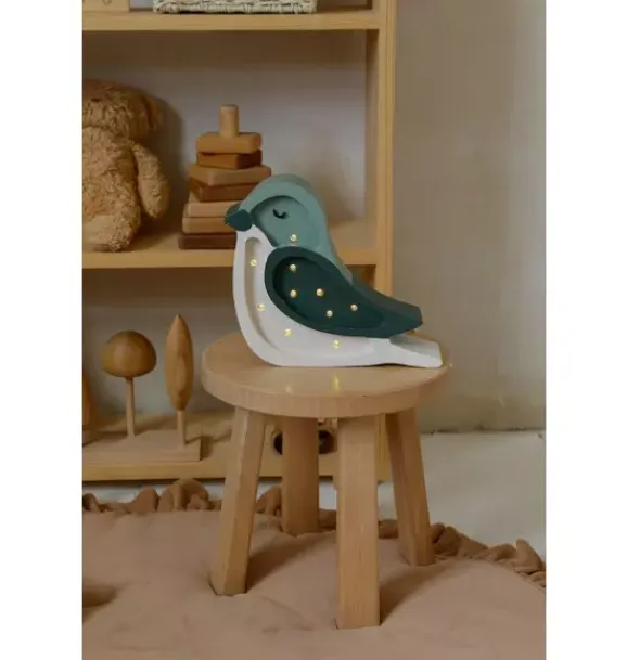 Janie and Jack Lighting-Mini Bird Lamp pistachio cream