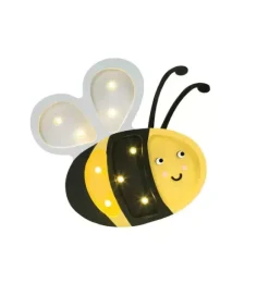 Janie and Jack Lighting-Mini Happy Bee Lamp yellow