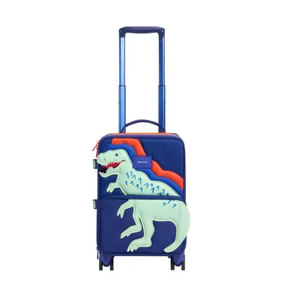 Janie and Jack Luggage|Kids Accessories-Mini Logan Carry-On Suitcase dino puffer