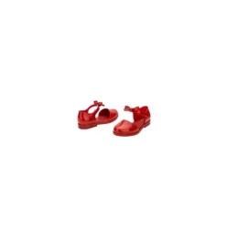 Janie and Jack Shoes & Accessories-Mini Melissa Baby Amy Jelly Sandal red