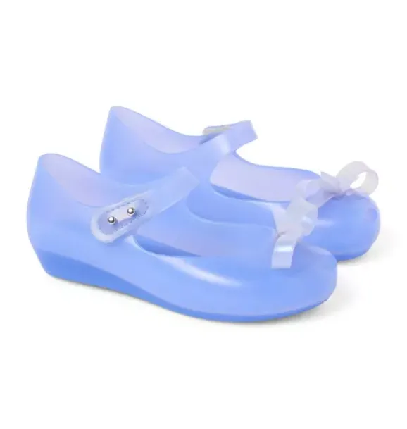 Janie and Jack Shoes-Mini Melissa Kid Ultragirl Flat baby blue