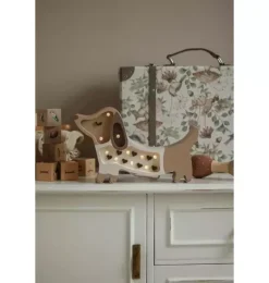 Janie and Jack Lighting-Mini Puppy Lamp chocolate heart