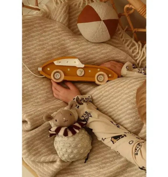 Janie and Jack Lighting-Mini Race Car Lamp mustard
