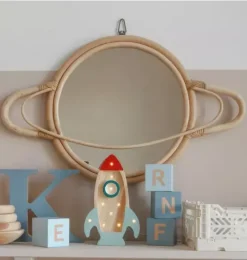 Janie and Jack Lighting-Mini Rocket Ship Lamp wood